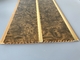 7mm Thickness Ceiling PVC Panels With Two Golden Lines Non Flammable Features 