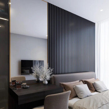 20年間の耐用年数を保証する耐火性無料サンプルWPC溝付きパネル