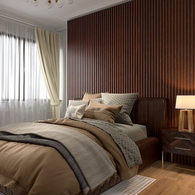 20年間の耐用年数を保証する耐火性無料サンプルWPC溝付きパネル