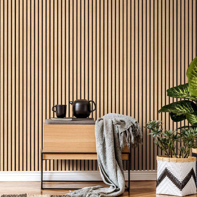 フェアレートB1 WPCウォールパネルインテリアカスタマイズされた中空デザイン3Dインテリアウォール用