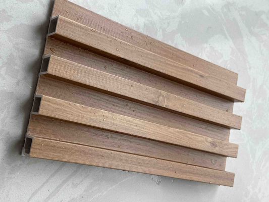 160MM WPCグリル スラット 3D Pvc フラット 壁パネル 防水