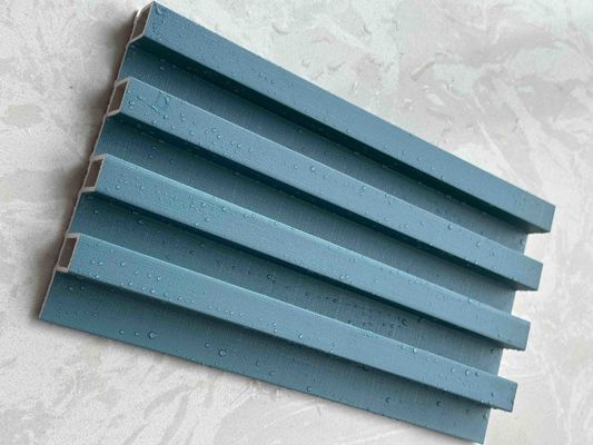160MM WPCグリル スラット 3D Pvc フラット 壁パネル 防水
