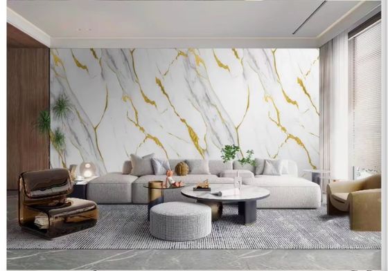 防水Pvc固体UV大理石シート 壁飾り 1220×2440×3mm