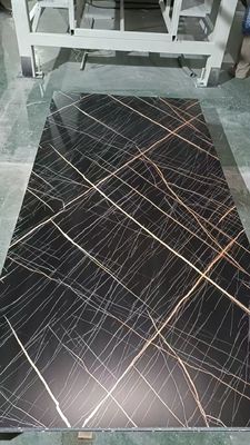 グレーカラーUV大理石壁パネル防水プラスチック大理石ボード（バスルーム用）