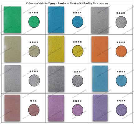 簡単 建築 素材 床 エポキシ 自己 レベル 塗料 工業 床 エポキシ 樹脂 色の砂 装飾 床