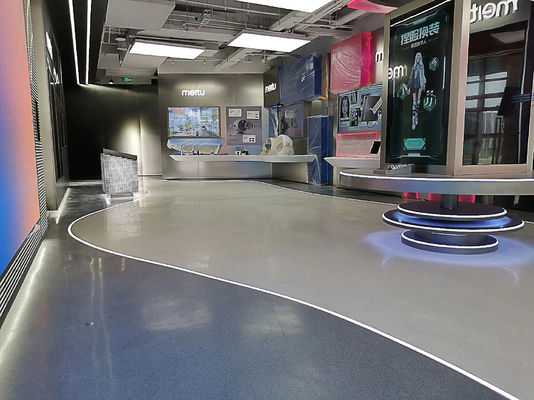 硬さ エポキシマーブル床 環境に優しい自己平準化床塗料 エポキシ樹脂色の砂床コーティング