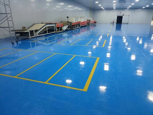硬度エポキシ大理石床 環境に優しい自己平準化床塗料 安価なエポキシ樹脂着色砂床コーティング