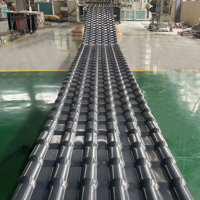 Colonial Tejas de UPVC para Latina America ASA coating UPVC roofing sheets PVC building material for outdoor rooftop Spanish pvc wave synthetic resin tiles