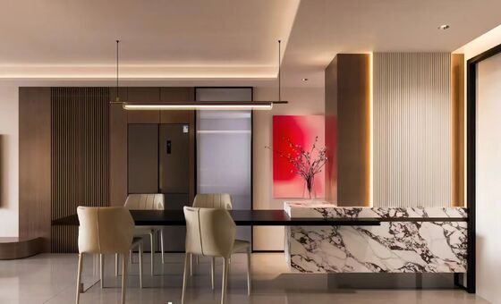 中国竹木炭繊維木材ファニヤ PVC壁板 5mm竹壁板 WPCファニヤ 壁板 簡単にインストール pvc壁板